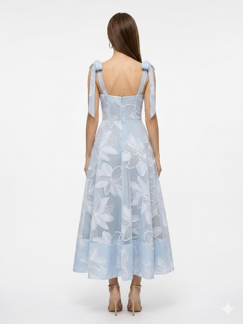 Azure Lily Midi Dress