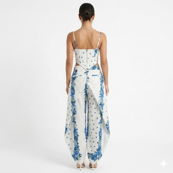 Santorini Bloom Corset Set