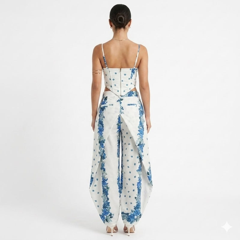 Santorini Bloom Corset Set