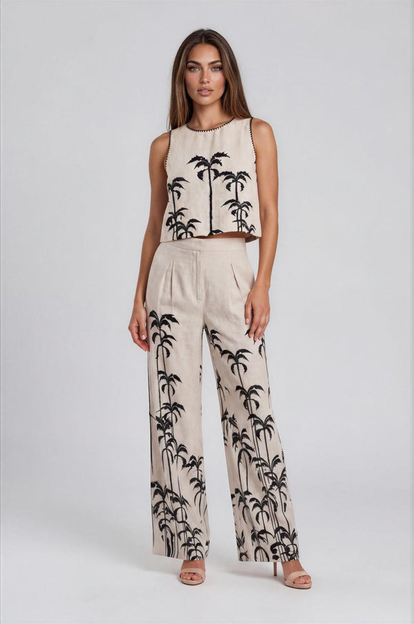 Palma Linen Two-Piece Set