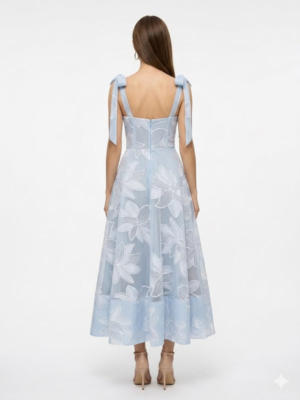Azure Lily Midi Dress